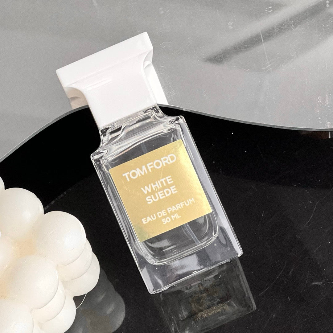 TOM FORD White Suede